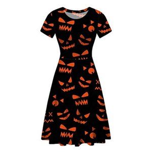 Pensura Halloween  Dress Short Sleeve Party Dress